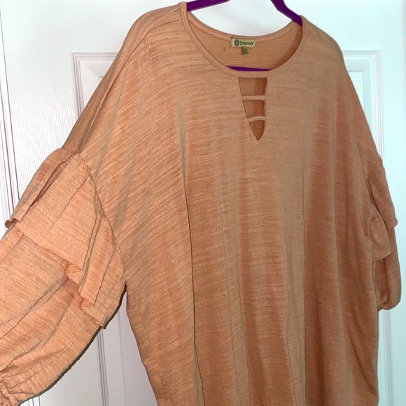 Democracy sz2x peach blouse - Picture 2 of 7